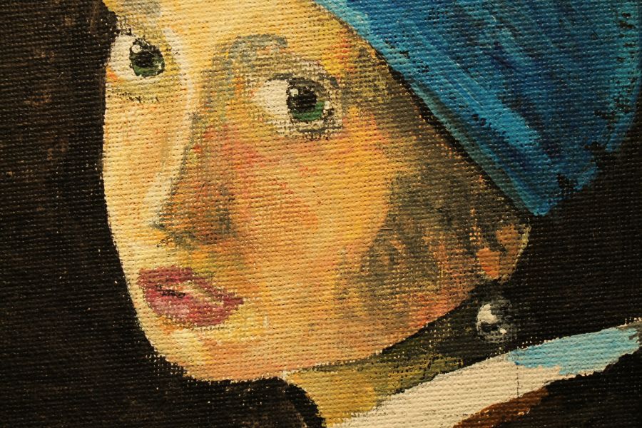 Greater Detail on Pearl Earring